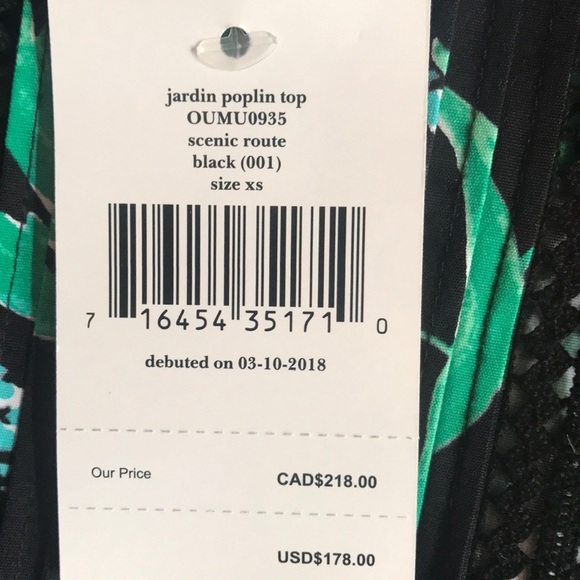 Kate Spade Jardin Poplin Peplum Hummingbird Top Size XS - Picture 13 of 14